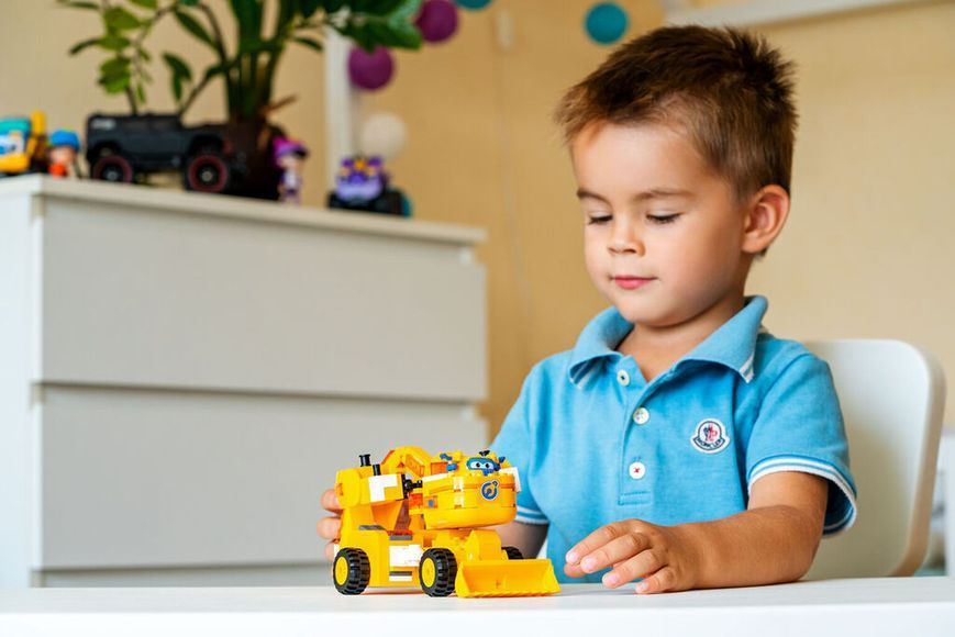 Конструктор-трансформер Super Wings Small Blocks 2в1 Buildable Transforming Vehicle Донні (Donnie) EU385007 фото