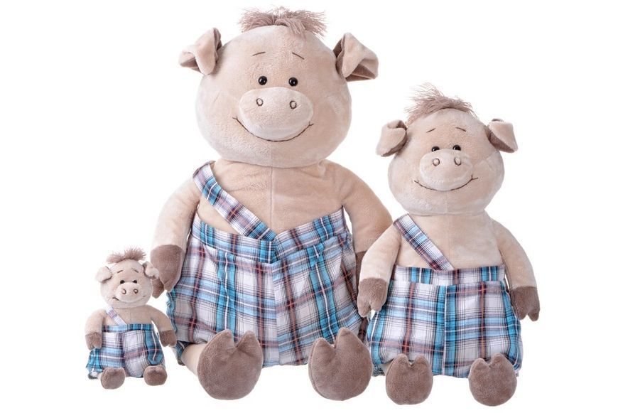М'яка іграшка Same Toy Свинка в комбінезоні (18 см) THT709 фото