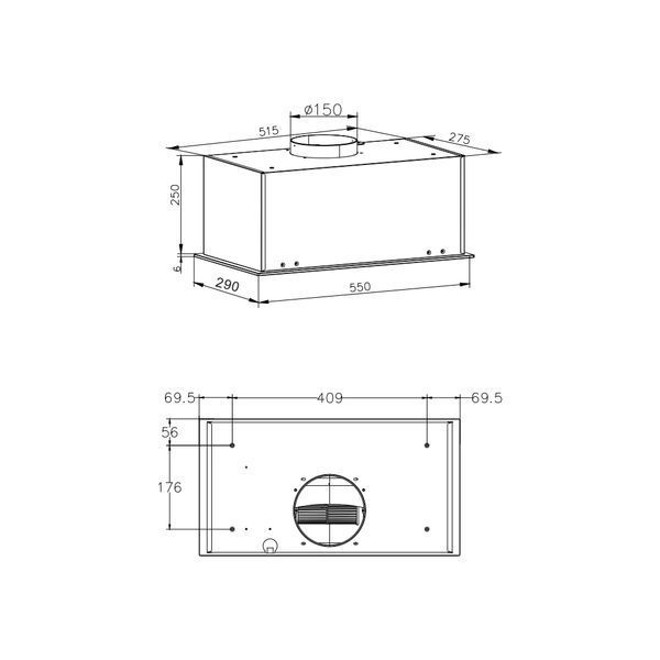 Вытяжка кухонная Hansa OMP6553BGH OMP6553BGH фото