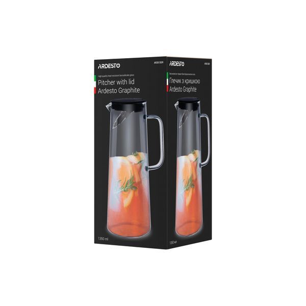 Глечик Ardesto Graphite 1350 мл (AR2613GR) AR2613GR фото