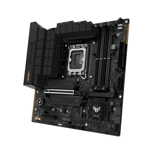 Материнcька плата ASUS TUF GAMING B760M-PLUS WIFI II s1700 B760 4xDDR5 M.2 HDMI DP Wi-Fi BT mATX 90MB1HE0-M0EAY0 фото
