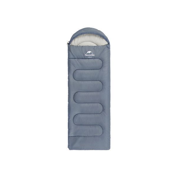 Спальний мішок Naturehike Y150L NH21MSD08 правий, сіро-блакитний (6975641888741) 6975641888741 фото