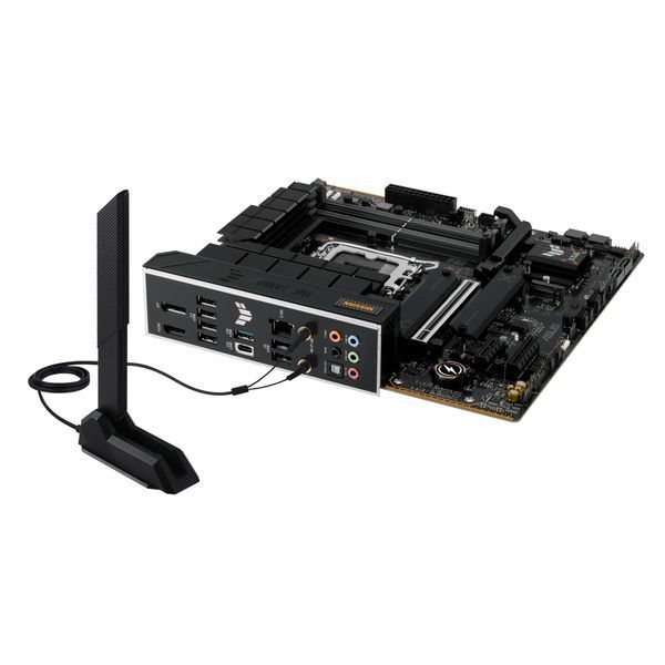Материнcька плата ASUS TUF GAMING B760M-PLUS WIFI II s1700 B760 4xDDR5 M.2 HDMI DP Wi-Fi BT mATX 90MB1HE0-M0EAY0 фото
