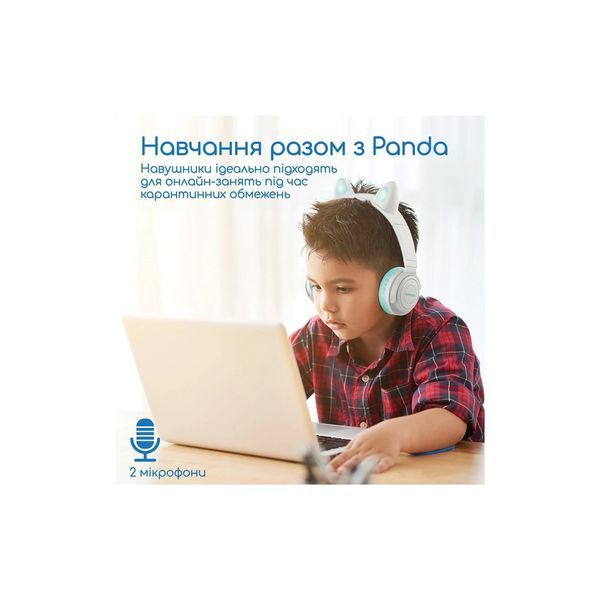 Навушники Promate Panda Aqua (panda.aqua) panda.aqua фото