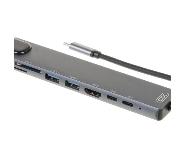 USB-хаб XO HUB003 8 in 1 Black XO-HUB003 фото