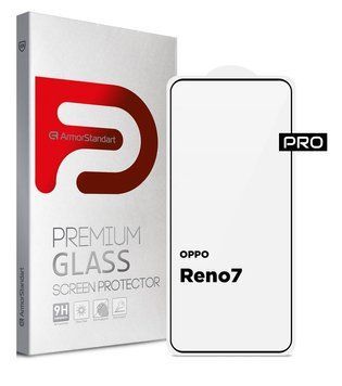 Защитное стекло ArmorStandart Pro для OPPO Reno7 Black (ARM66553) ARM66553 фото