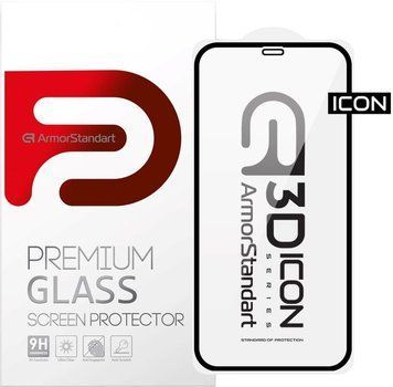 Защитное стекло ArmorStandart Icon 3D для Apple iPhone 11/XR Black (ARM55979-GI3D-BK) ARM55979-GI3D-BK фото