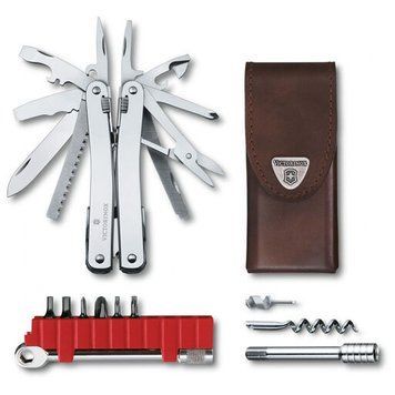 Мультитул Victorinox SwissTool Spirit X Plus Ratchet Leather Case (3.0236.L) 3.0236.L фото