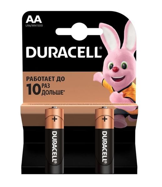 Батарейка Duracell LR06 MN1500 AA 1x2 шт. блистер 5020528/5015103/5014419/5015105 фото