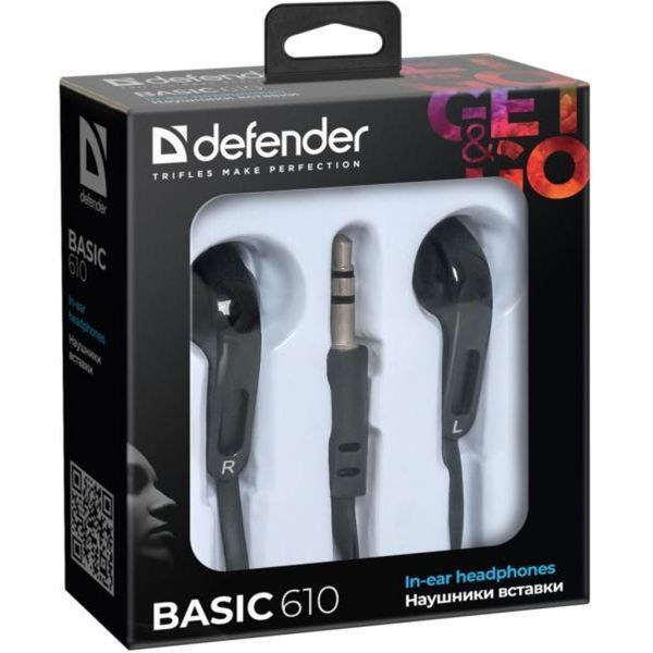 Навушники Defender Basic-610 Black (63610) 63610 фото