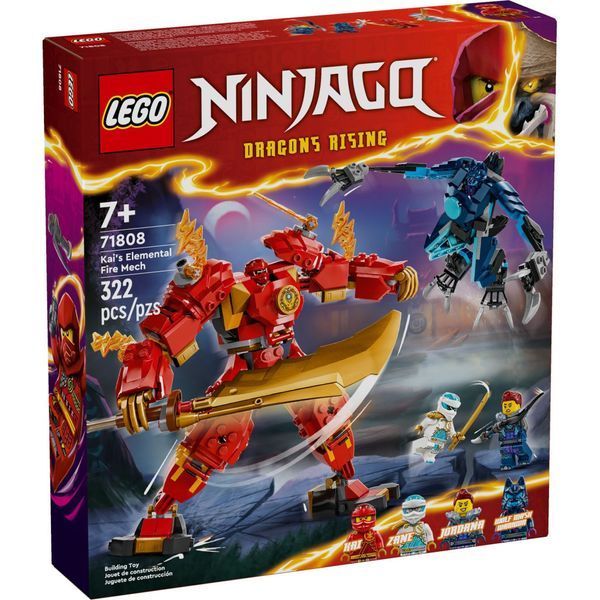 Конструктор LEGO NINJAGO Робот огненной стихии Кая 322 деталей (71808) 71808 фото