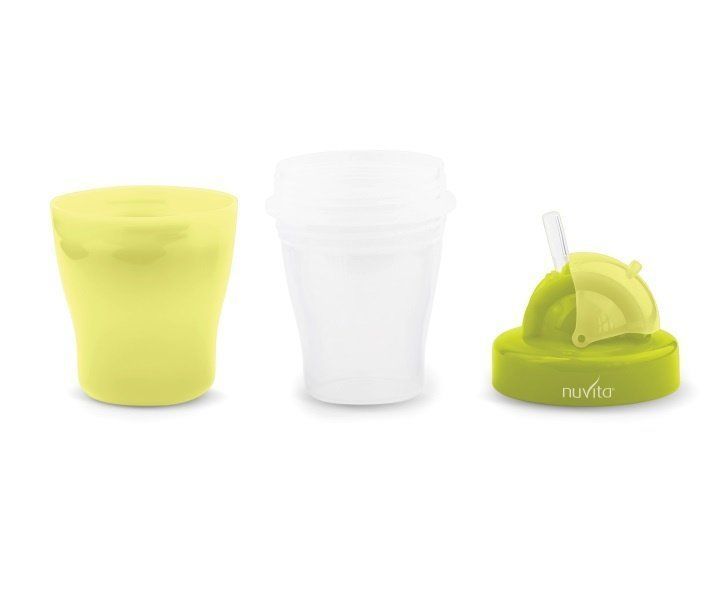 Поїльник непроливайка Nuvita 18м+ 200мл із трубочкою NV1436Lime NV1436Lime фото