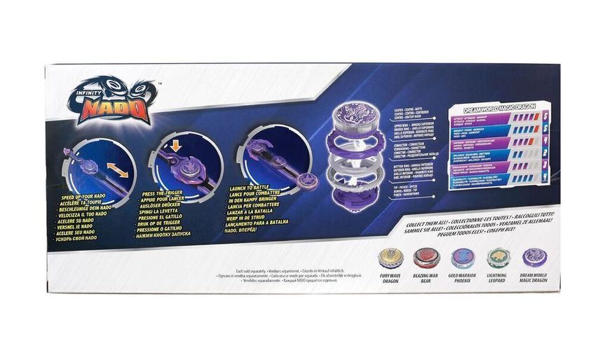 Infinity Nado Волчок VI Advanced Pack Волшебный Дракон мира грез (Dream World Magic Dragon) EU654137 фото