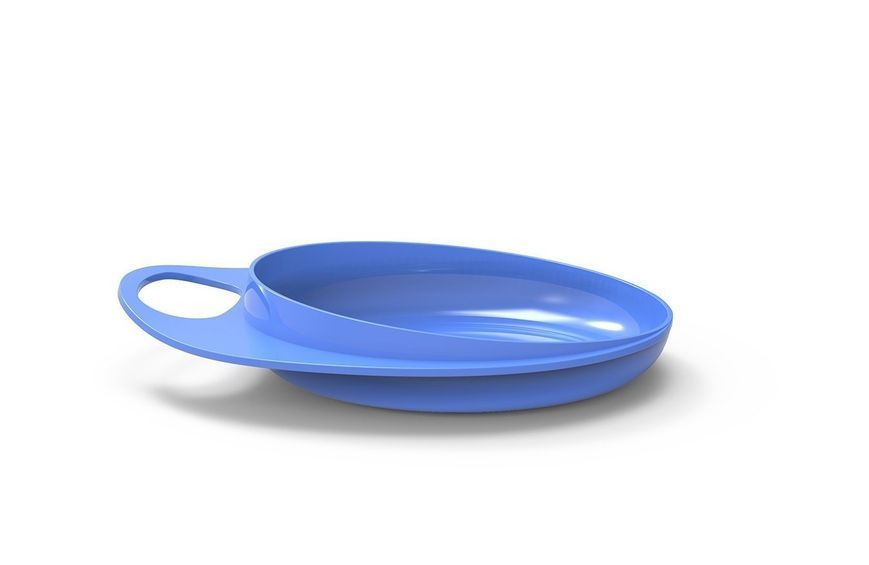 Тарілка для годування Nuvita Easy Eating (пласка 2шт.) NV8451Blue NV8451Blue фото