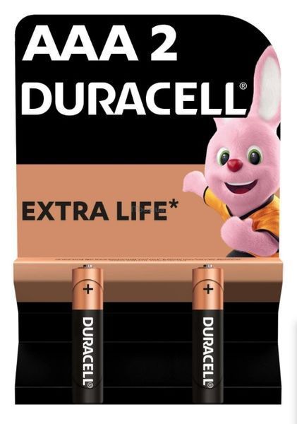 Батарейка Duracell LR03 MN2400 AAA 1х2 шт. блистер 5020541/5020628/5014457/5010171/5014440 фото