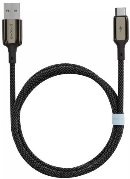 Кабель Proove Dense Metal USB to Type-C 2.4A (1m) Black (CCDM20001201) CCDM20001201 фото