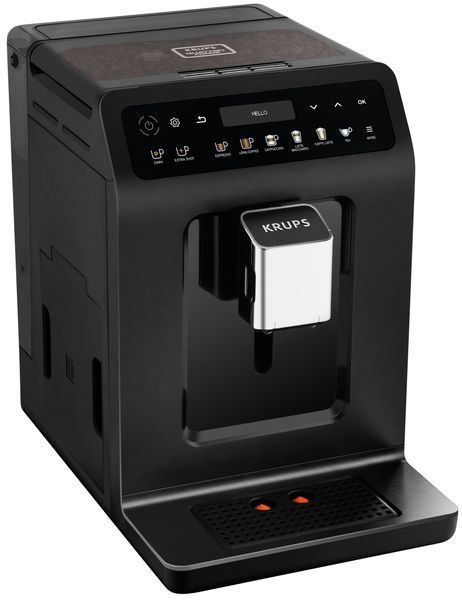 Krups Кофемашина Evidence Plus Titanium, 2,3л, зерно, автомат.капуч, OLED диспл, аторец.-19, черный EA894810 фото