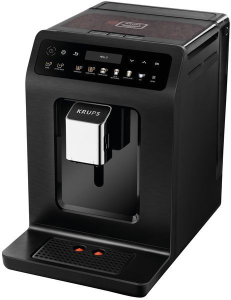 Krups Кофемашина Evidence Plus Titanium, 2,3л, зерно, автомат.капуч, OLED диспл, аторец.-19, черный EA894810 фото
