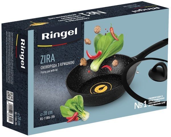 Сковорода Ringel Zira глубокая, 28 см ж/кр (RG-11006-28h) RG-11006-28h фото