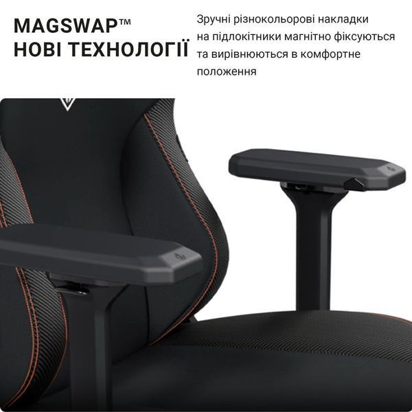 Крісло ігрове Anda Seat Kaiser 3 Fabric Size XL Dark Gray (AD12YDC-XL-01-GB-CF) AD12YDC-XL-01-GB-CF фото