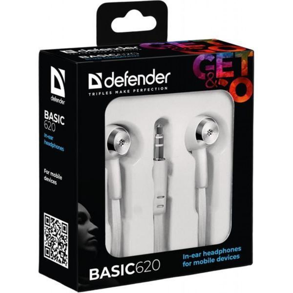 Наушники Defender Basic-620 White (63625) 63625 фото