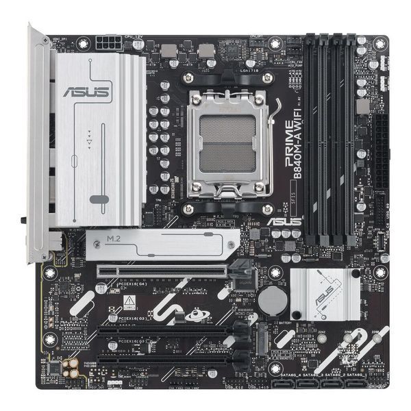 Материнcька плата ASUS PRIME B840M-A WIFI sAM5 B840 4xDDR5 M.2 HDMI DP WiFi BT mATX 90MB1J20-M0EAY0 фото