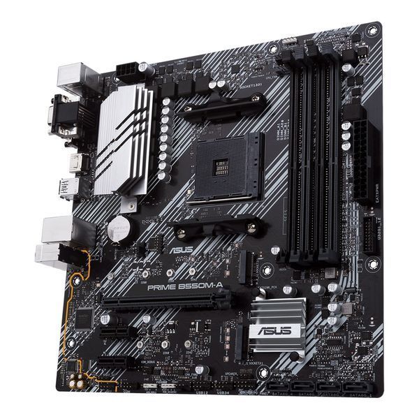 Материнcька плата ASUS PRIME B550M-A sAM4 B550 4xDDR4 M.2 HDMI DVI D-Sub mATX 90MB14I0-M0EAY0 фото