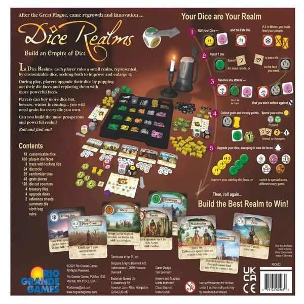 Настільна гра Rio Grande Games Dice Realms (Королівство Кубиків) англ. (655132005630) 655132005630 фото