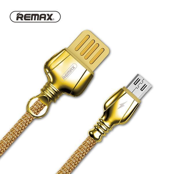 Кабель Remax King Series 0-63m for Micro 2,1A/1m Gold King Series 0-63m for Micro 2,1A/1m Gold фото