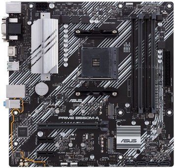 Материнcька плата ASUS PRIME B550M-A/CSM sAM4 B550 4xDDR4 M.2 HDMI DVI D-Sub CSM mATX 90MB14I0-M0EAYC фото