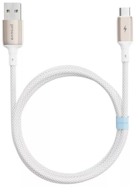 Кабель Proove Dense Metal USB для Type-C 2.4A (1m) White (CCDM20001202) CCDM20001202 фото