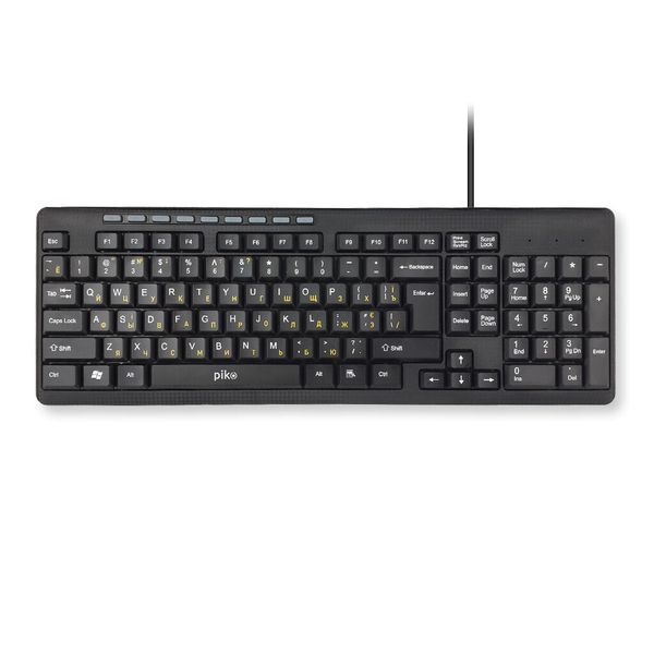 Клавиатура Piko KB-108 USB Black (1283126467103) 1283126467103 фото