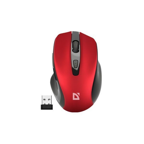 Мишка Defender Prime MB-053 Silent Wireless Red (52052) 52052 фото