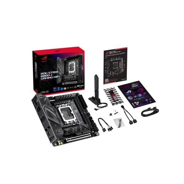 ASUS Материнcкая плата ROG STRIX B860-I GAMING WIFI s1851 B860 2xDDR5 M.2 DP HDMI USB Type-C Wi-Fi BT mITX 90MB1JB0-M0EAY0 фото