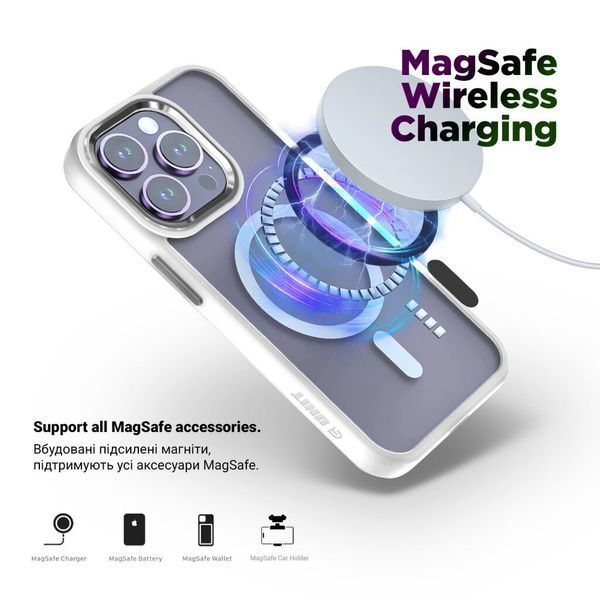 Накладка ArmorStandart Unit MagSafe для Apple iPhone 15 Matte Clear Silver (ARM69348) ARM69348 фото