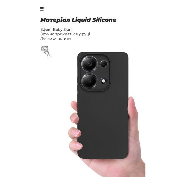 Накладка ArmorStandart Icon для Xiaomi Redmi Note 13 4G Camera cover Black (ARM82788) ARM82788 фото