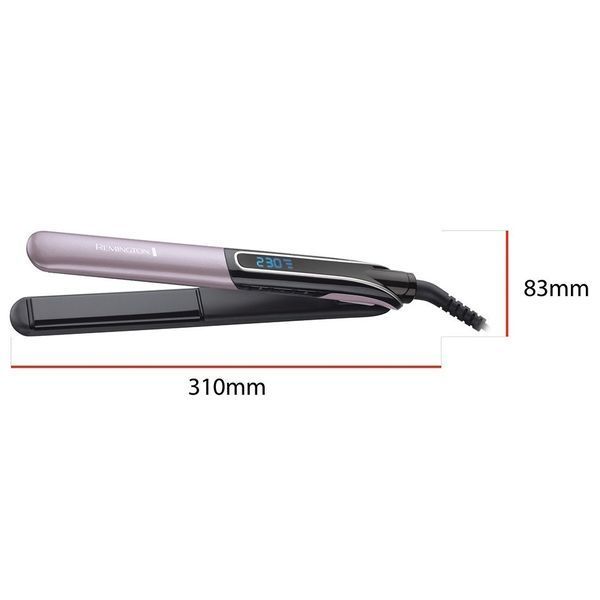Remington Выпрямитель Sleek&Curl Expert, 45Вт, темп.режимов-9, 150-230С, дисплей, керамика, титан , S6700 фото