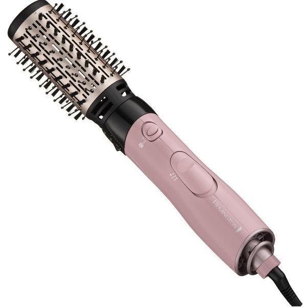 Remington Фен-щетка Coconut Smooth, 1000Вт, режимов-2, ионизиция, хол. обдув, 2 насадки, черно-розов AS5901 фото