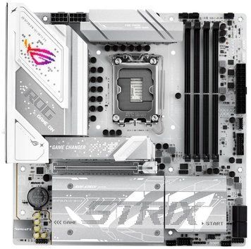 Материнcька плата ASUS ROG STRIX B860-G GAMING WIFI s1851 B860 4xDDR5 M.2 DP HDMI USB Type-C Wi-Fi BT mATX білий 90MB1JF0-M0EAY0 фото