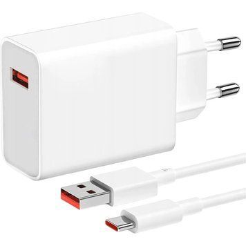 Зарядное устройство для Xiaomi (67W) HyperCharge + Cable White (BHR9465EU) 1094303 фото
