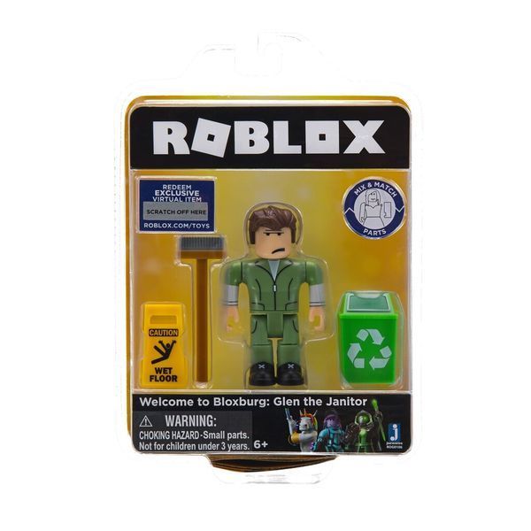 Игровая коллекционная фигурка Roblox Соге Figures Welcome to Bloxburg: Glen the Janitor W3 ROG0106 фото