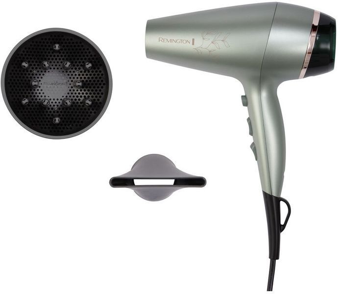 Remington Фен Botanicals, 2300Вт, режимов-3, дифузор, иониз-я, хол. обдув, мятный AC5860 фото