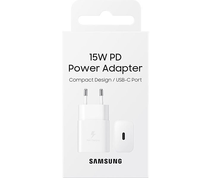 Зарядное устройство для Samsung (15W) USB-C Power Adapter White (EP-T1510NWE) EP-T1510NWE фото