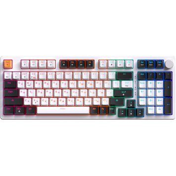 Клавіатура GamePro MK170W Hot-Swap Red Swich RGB USB UA White (MK170W) MK170W фото