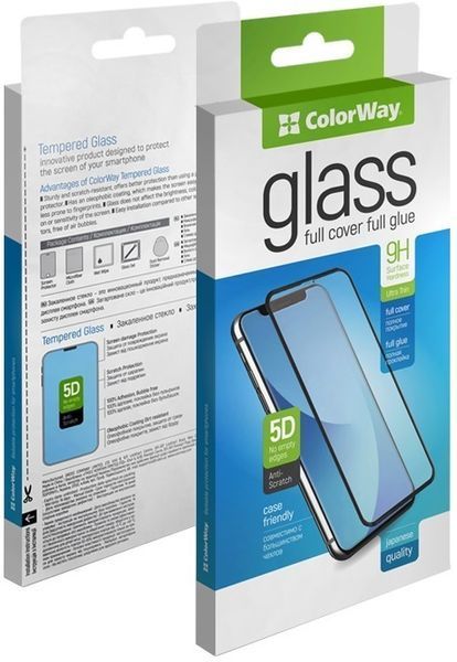 Защитное стекло ColorWay 9H FC glue Samsung Galaxy A53 black CW-GSFGSGA536-BK фото