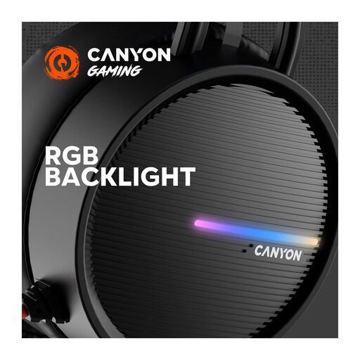 Наушники Canyon Interceptor GH-8A Black-Orange (CND-SGHS8A) CND-SGHS8A фото