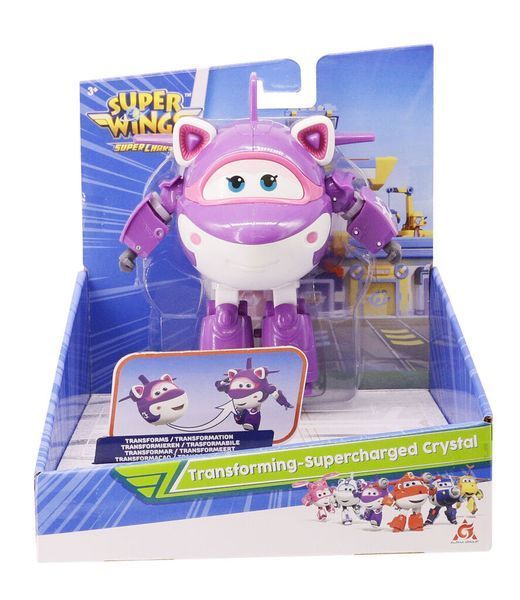 Super Wings Игровая фигурка-трансформер Transforming-Supercharge Crystal, Кристал EU740263 фото