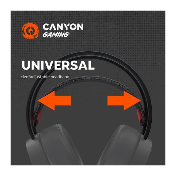 Наушники Canyon Interceptor GH-8A Black-Orange (CND-SGHS8A) CND-SGHS8A фото
