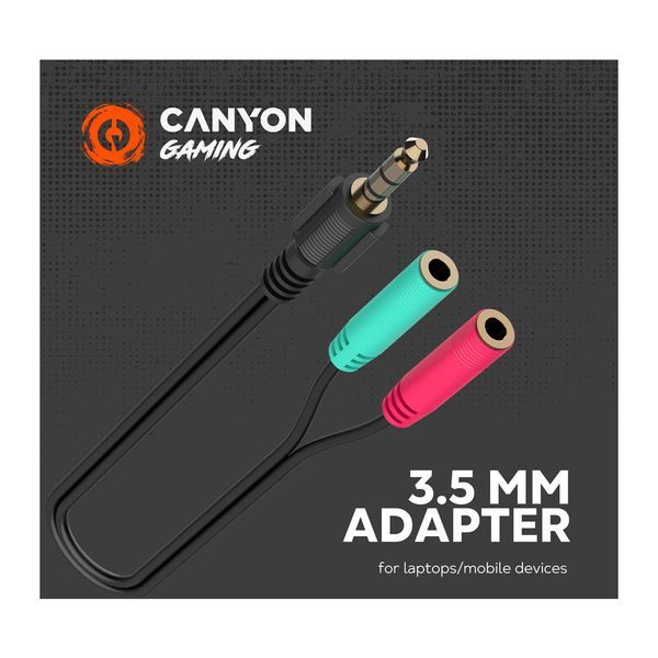 Наушники Canyon Interceptor GH-8A Black-Orange (CND-SGHS8A) CND-SGHS8A фото
