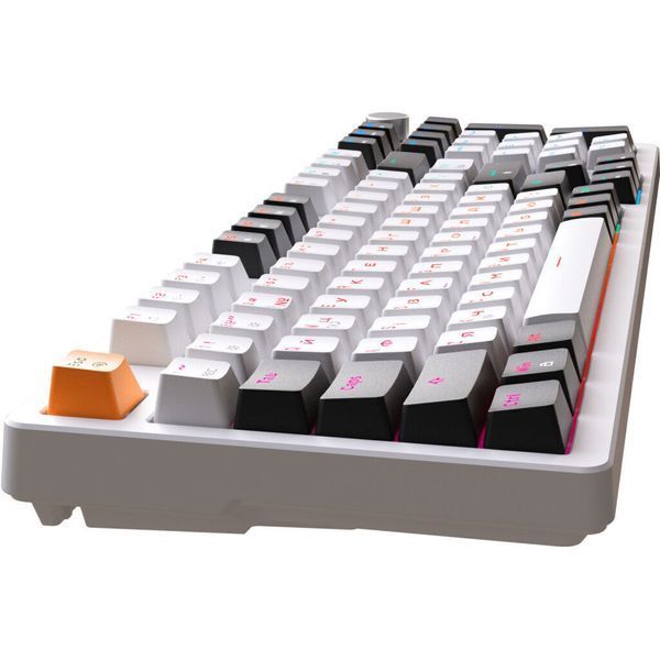 Клавіатура GamePro MK170W Hot-Swap Red Swich RGB USB UA White (MK170W) MK170W фото